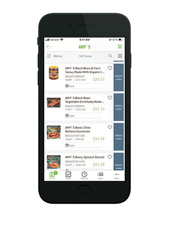 iUNFI app that manages your orders